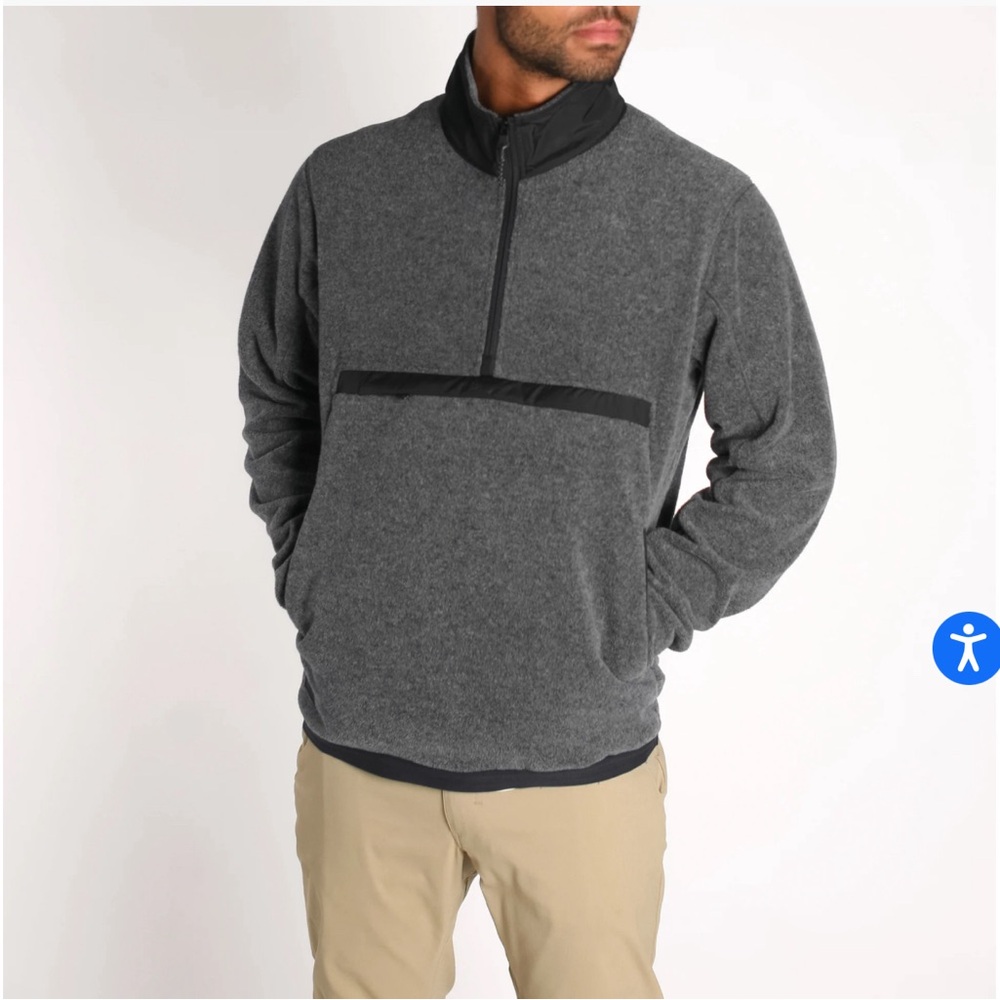 Im Imperial Motion Jacket Mens Size XL Gray‎ 1/4 Zip With Pockets